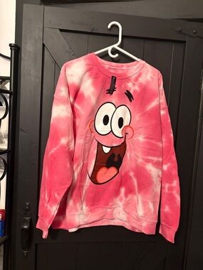 SpongeBob SquarePants Pink Tie-Dye Logo Tee